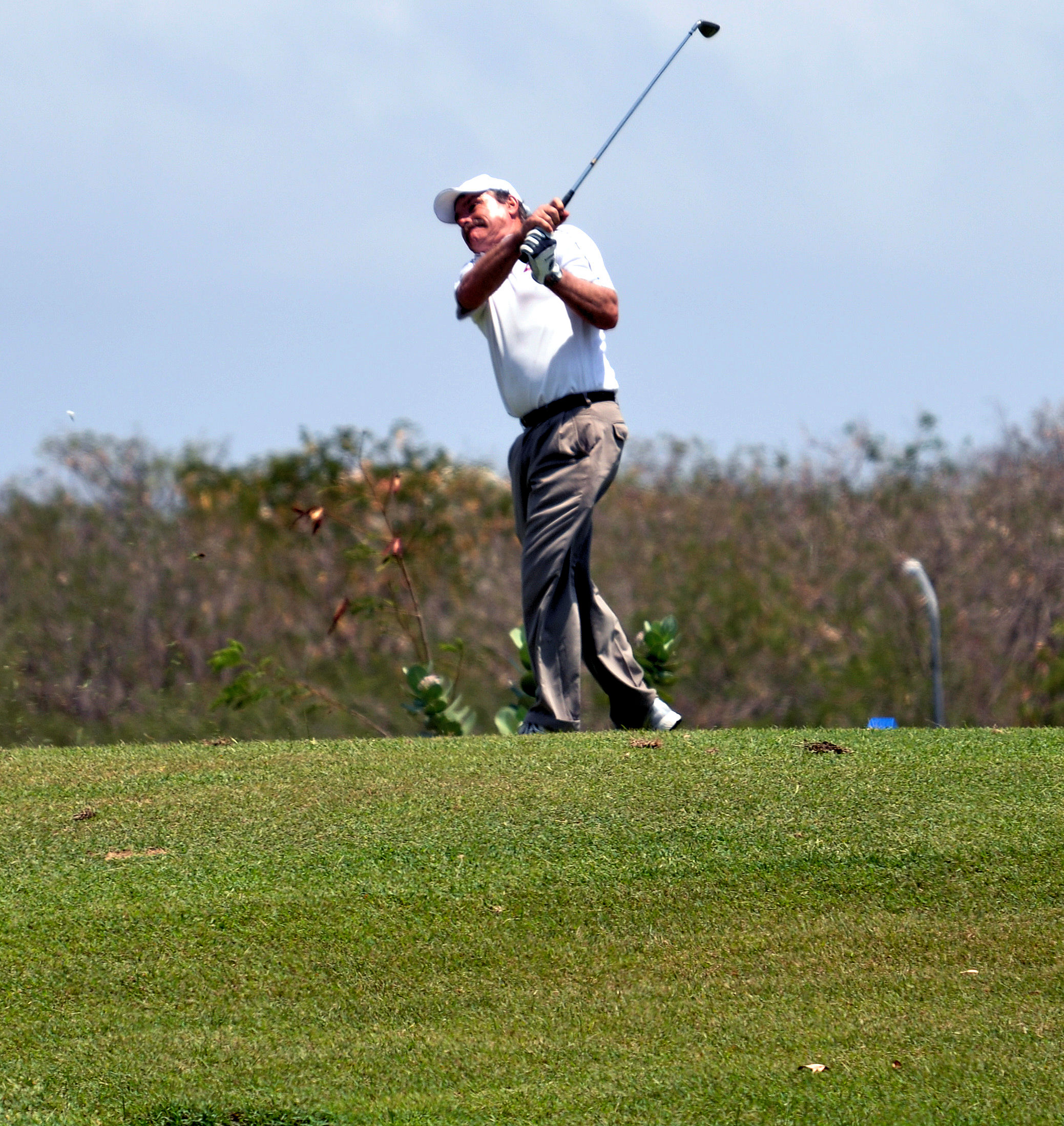 The 4th VIP.com Pro-Am Golf Tournament op de prachtige 5e hole van Blue Bay Golf Club in Curacao.